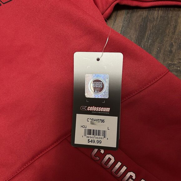 Colosseum Houston Cougars Youth Large Red Hoodie NWT Pockets UH - Picture 4 of 7